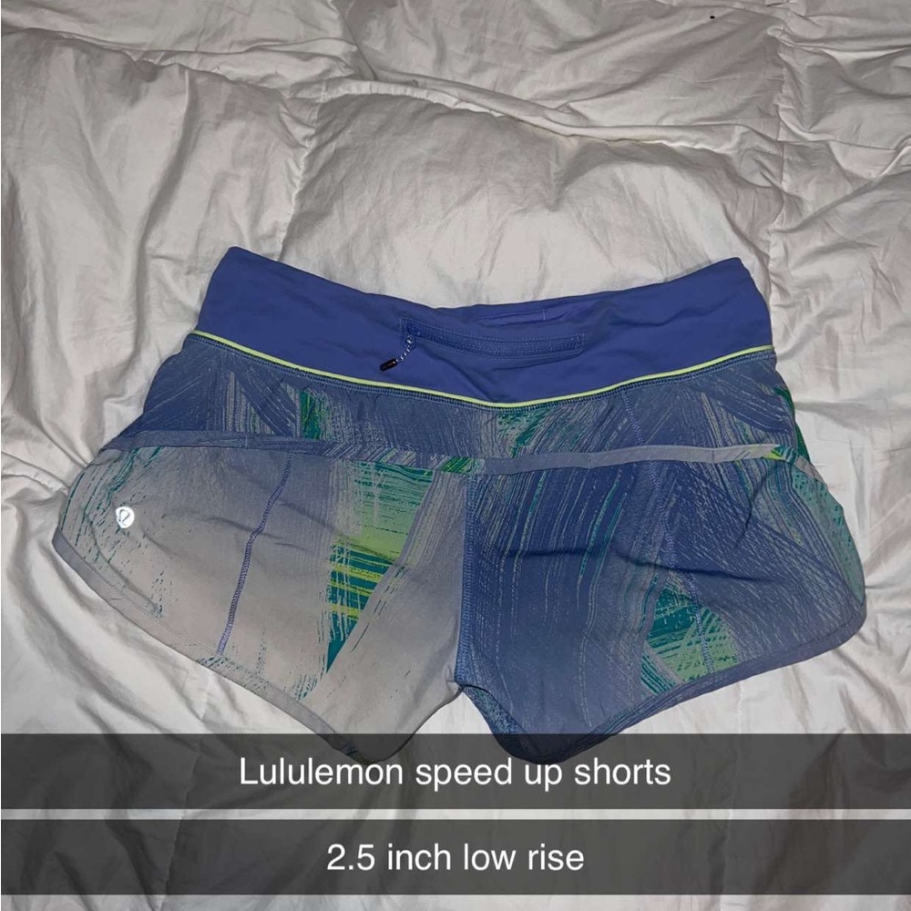 Vintage lululemon speed up shorts